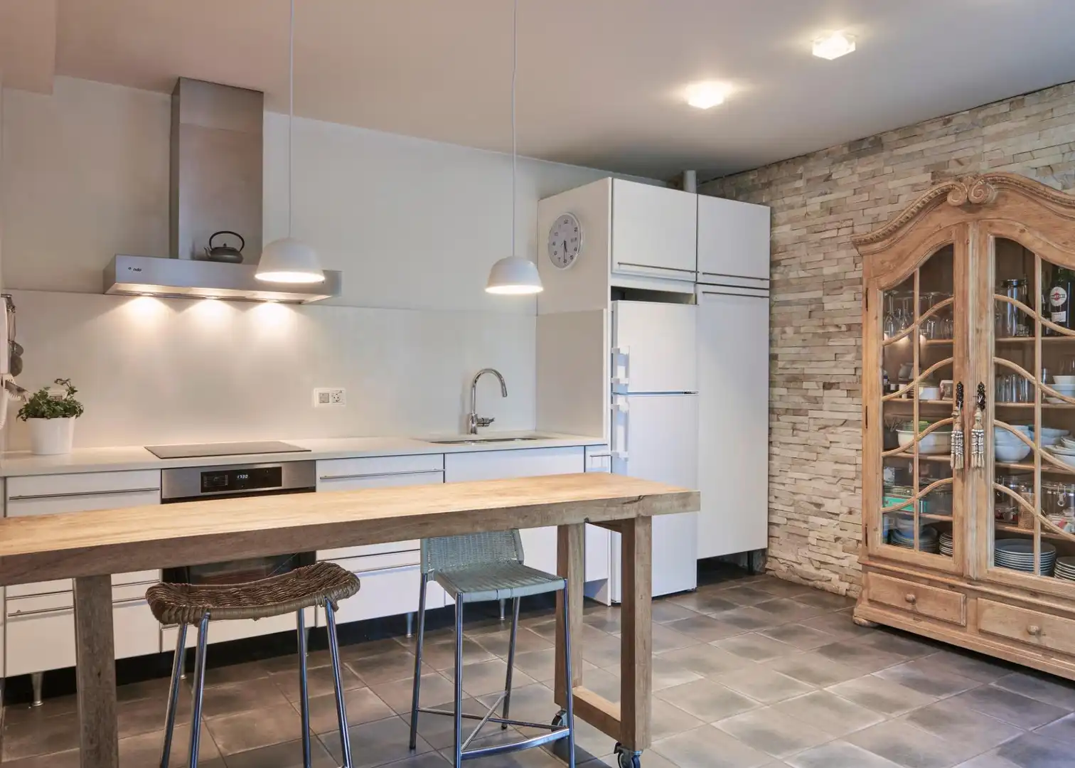 Küche von Einfamilien-Reihenhaus zum Verkauf in Donostia - San Sebastián  mit Heizung, Privatgarten und Terrasse