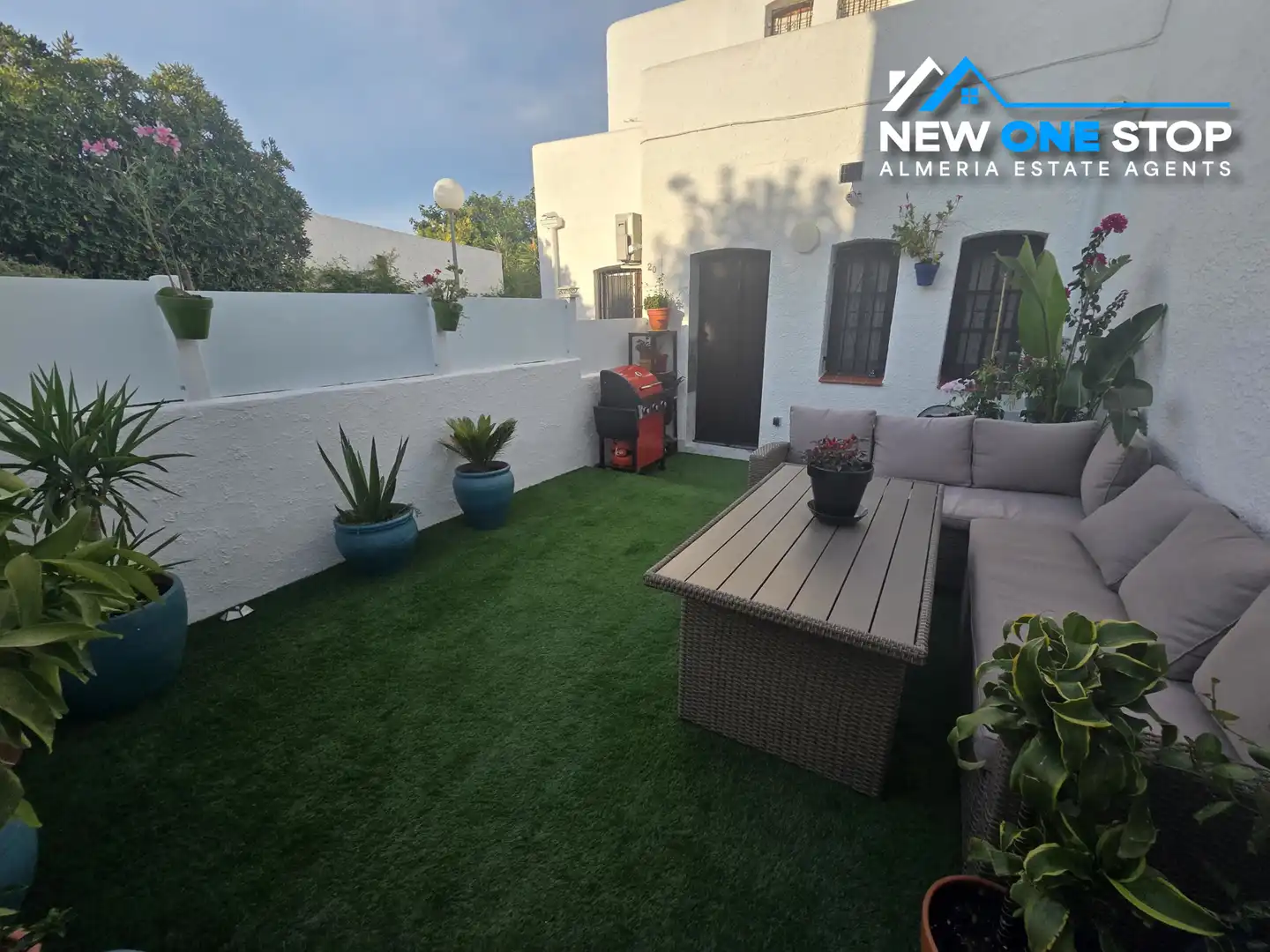 Terrassa de Apartament en venda en Mojácar amb Aire condicionat, Calefacció i Jardí privat