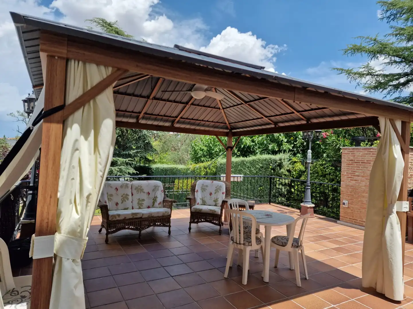 Terrace of Detached homes for sale in Colmenar Viejo  with Air Conditioner, Heating and Private garden