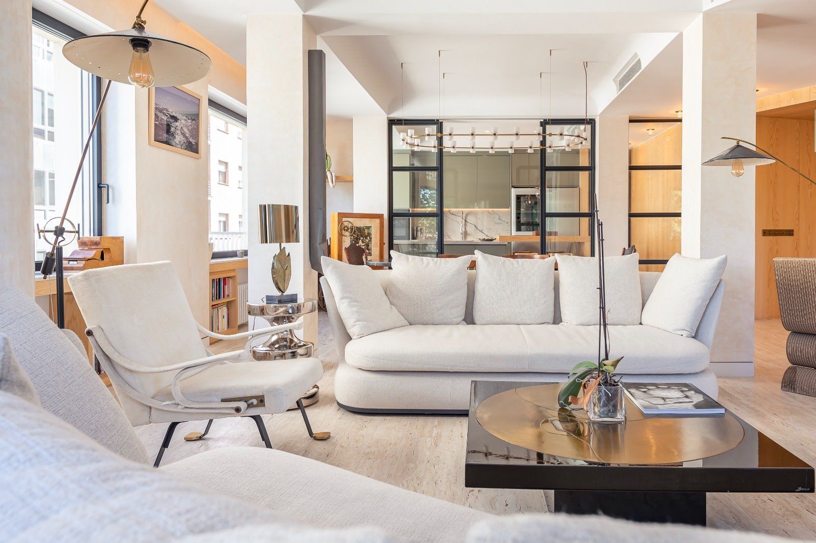 Sala de estar de Piso en venta en  Madrid Capital con Aire acondicionado, Calefacción y Amueblado