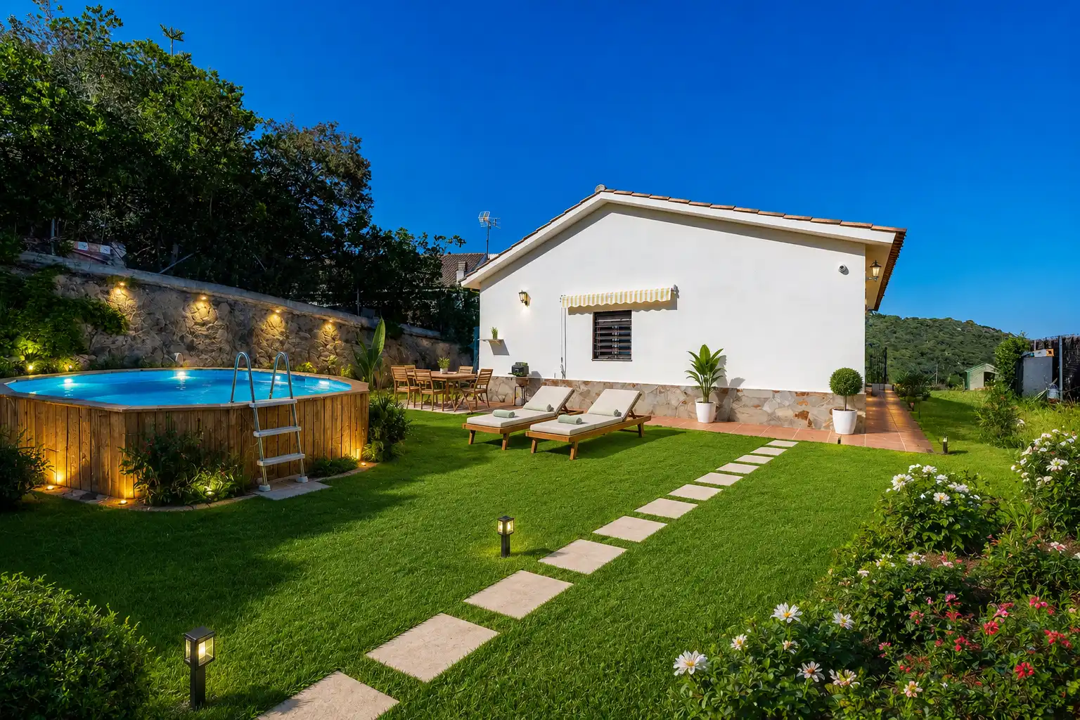 Swimming pool of Houses for sale in Sant Cebrià de Vallalta  with Heating, Private garden and Storage room