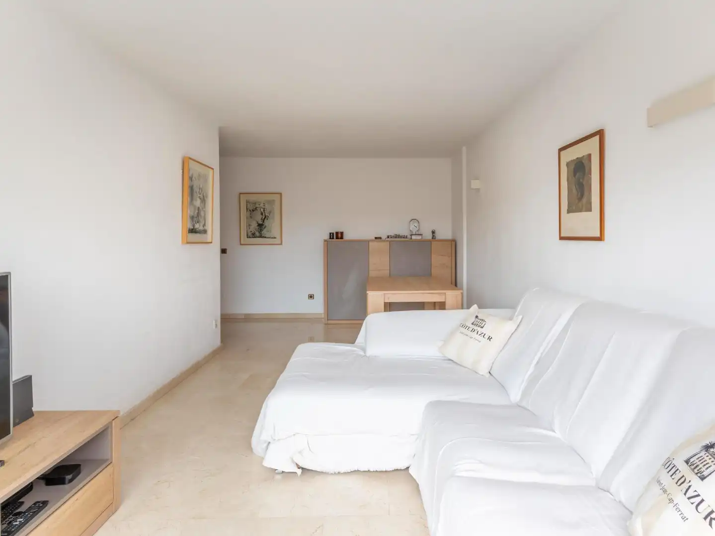 Sala d'estar de Pis de lloguer en Calvià amb Aire condicionat, Calefacció i Terrassa