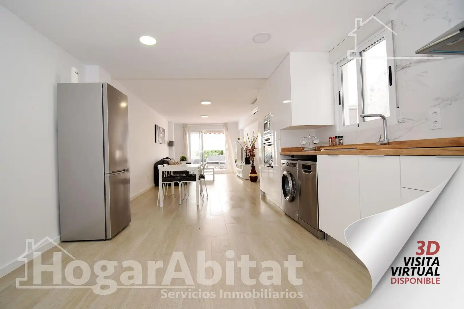 Küche von Dachboden zum Verkauf in Burriana / Borriana mit Klimaanlage, Heizung und Terrasse