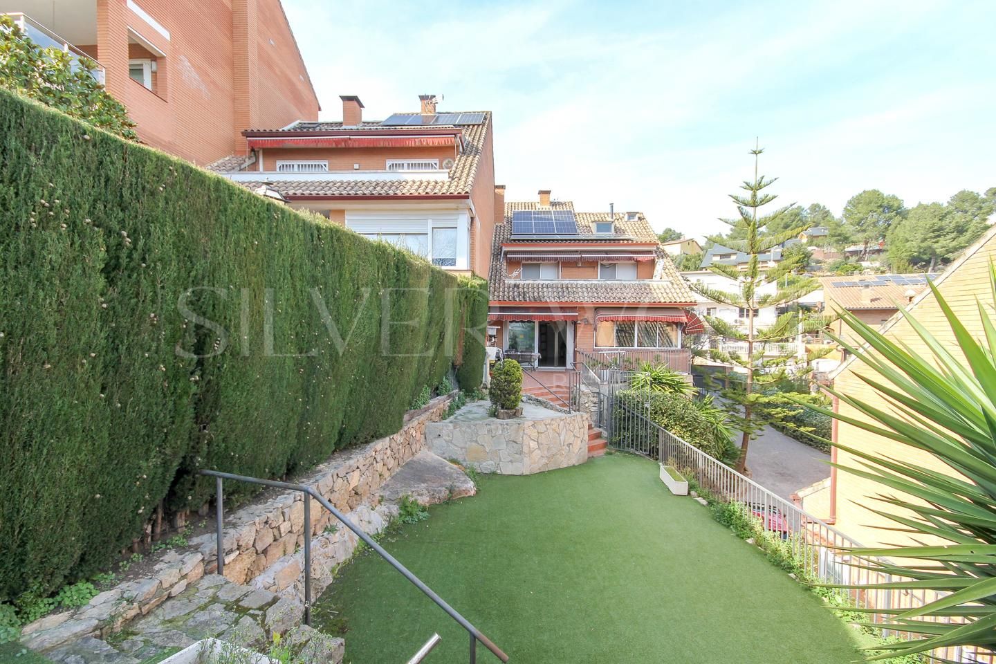 Garden of Houses for sale in Corbera de Llobregat  with Air Conditioner, Heating and Private garden