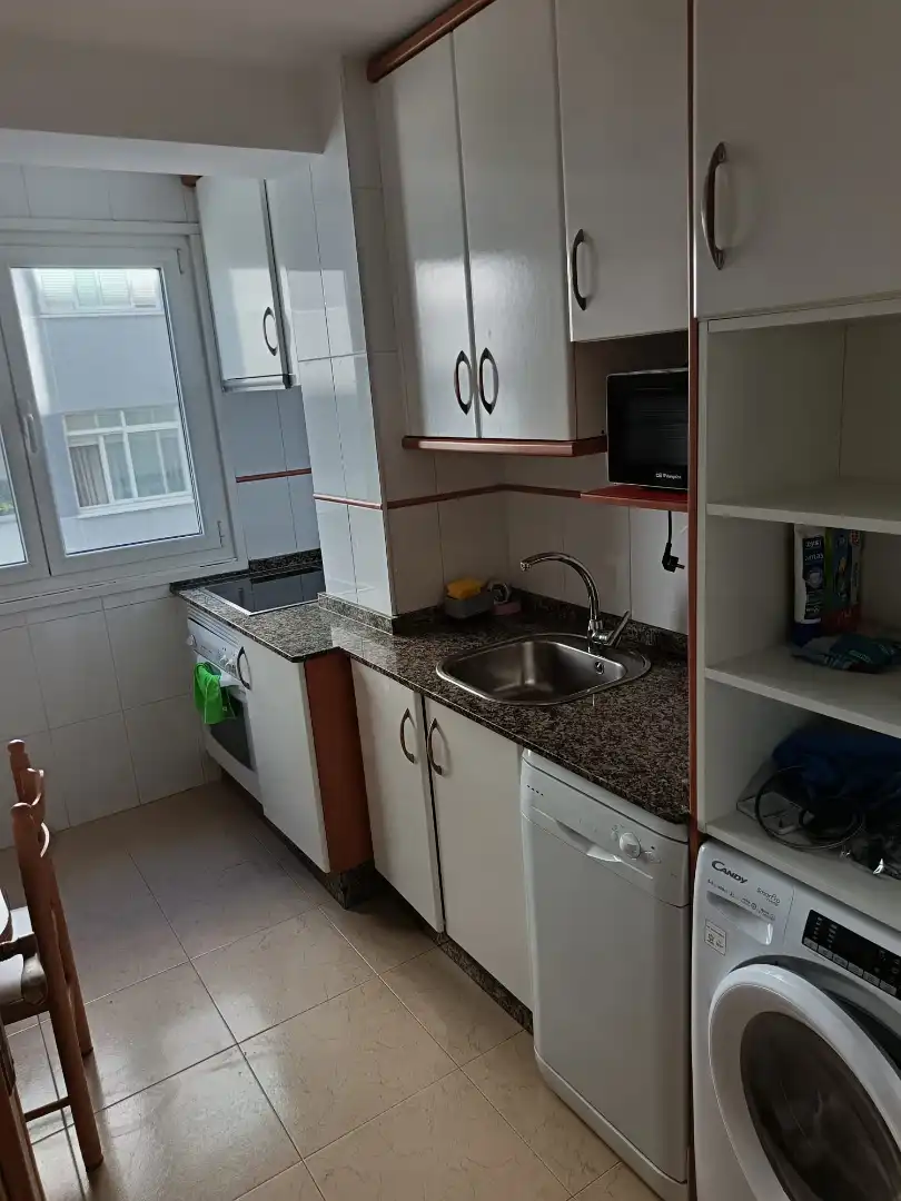 Kitchen of Flat for rent in A Coruña Capital   with Heating, Furnished and Oven