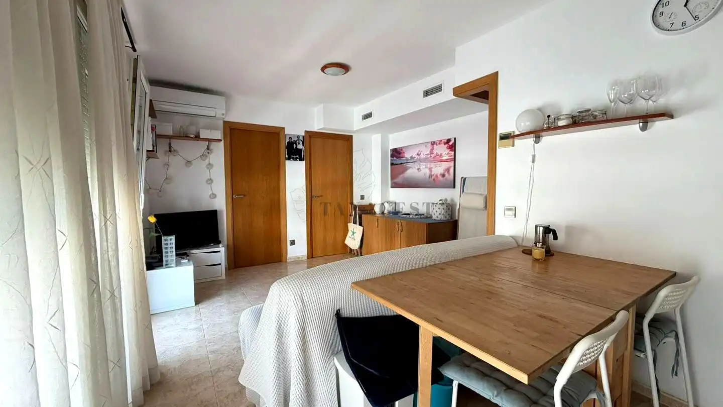 Living room of Flat for sale in L'Ampolla  with Terrace, Furnished and Community pool