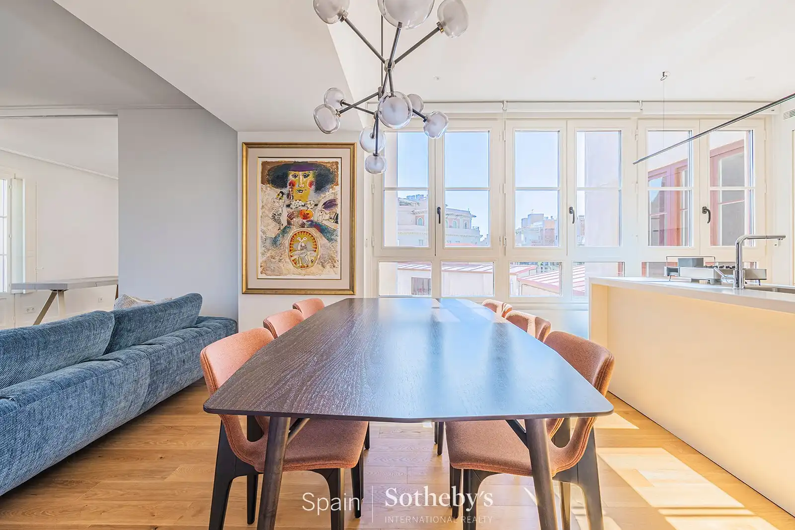 Dining room of Apartments for sale in Barcelona  with Air Conditioner, Heating and Terrace