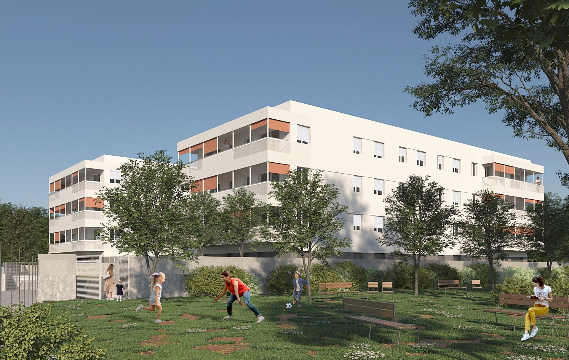 Vista exterior de Planta baixa en venda en Girona Capital amb Calefacció i Piscina