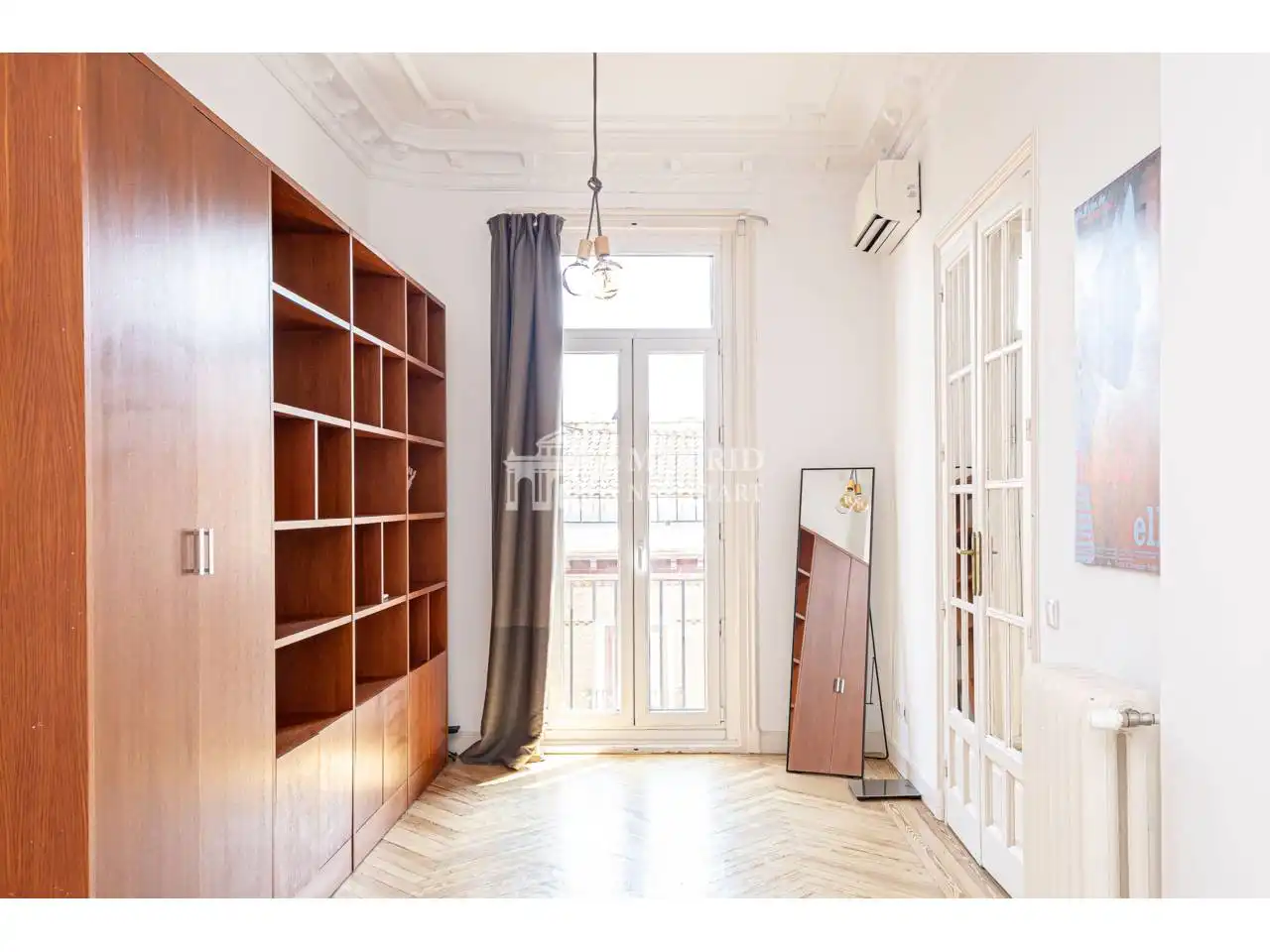 Bedroom of Flat for rent in Madrid  with Air Conditioner, Heating and Parquet flooring