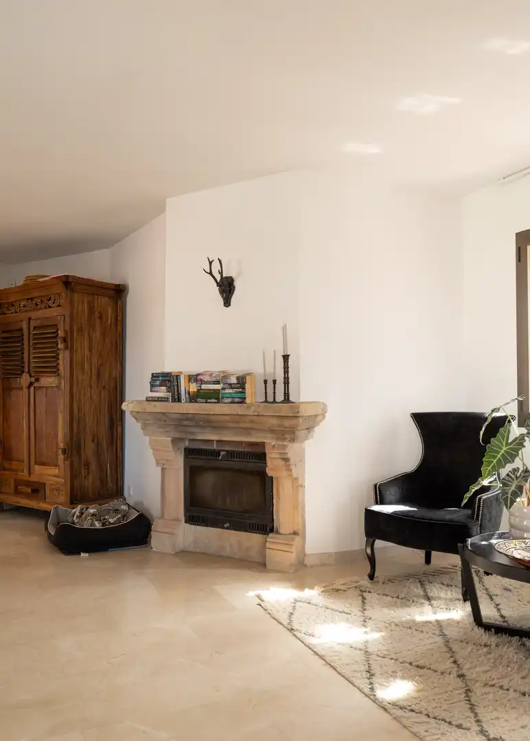 Sala d'estar de Casa o xalet en venda en Mijas amb Aire condicionat, Jardí privat i Terrassa