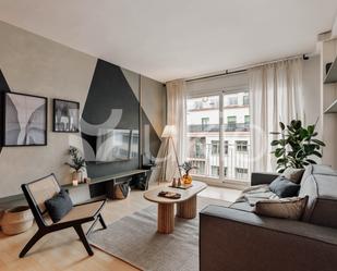 Sala d'estar de Apartament de lloguer en  Barcelona Capital amb Aire condicionat, Calefacció i Terrassa