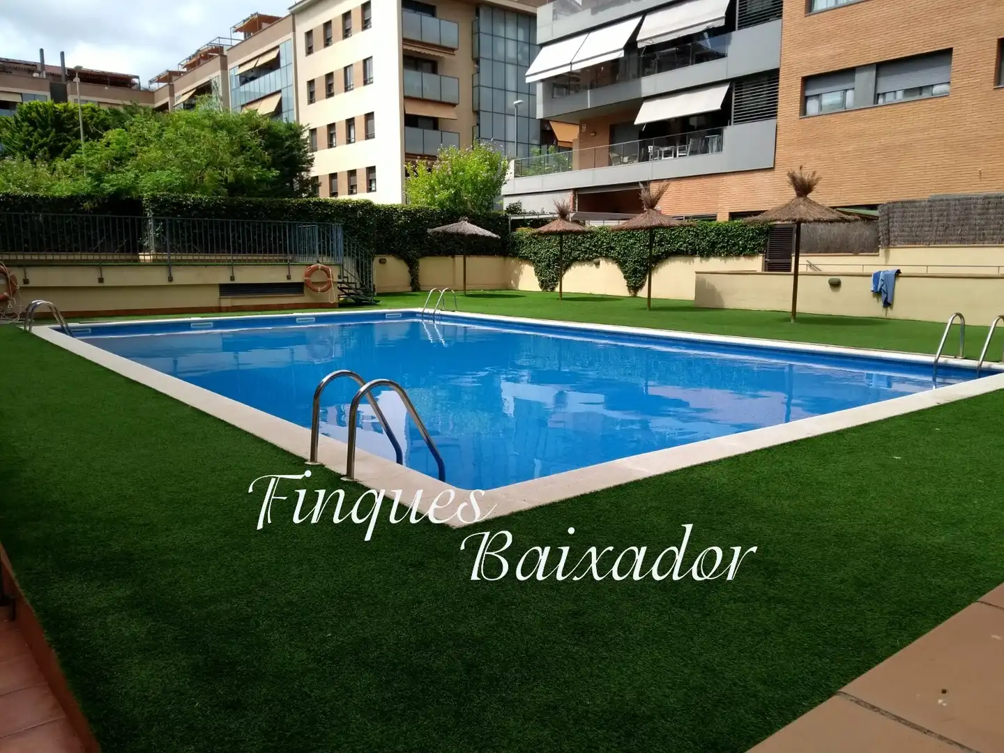 Swimming pool of Duplexes for sale in Castelldefels  with Air Conditioner, Heating and Parquet flooring