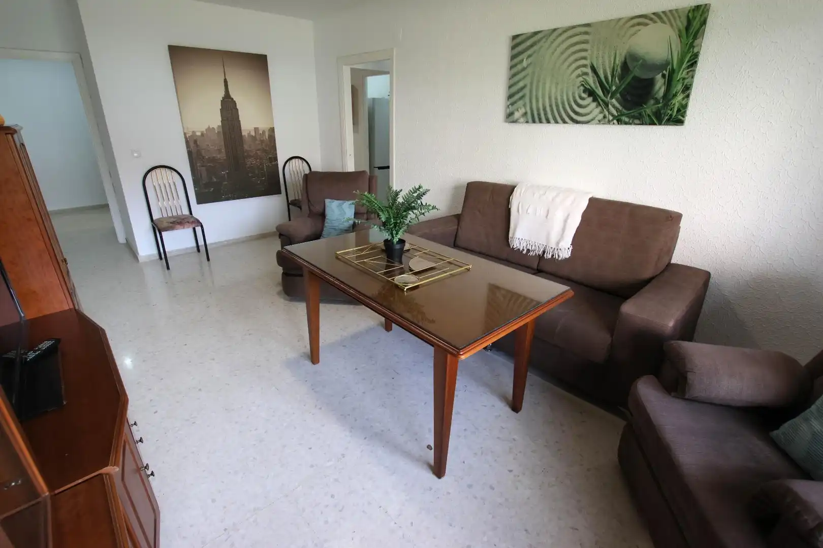 Sala de estar de Piso de alquiler en Badajoz con Terraza y Amueblado