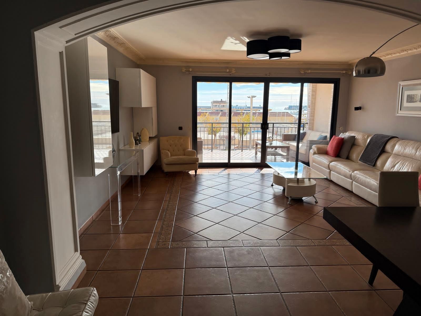 Sala de estar de Apartamento en venta en Burriana / Borriana con Aire acondicionado, Terraza y Amueblado