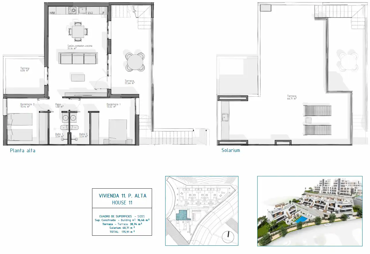 Bungalow with terrace for sale in Las Salinas, imagen 22