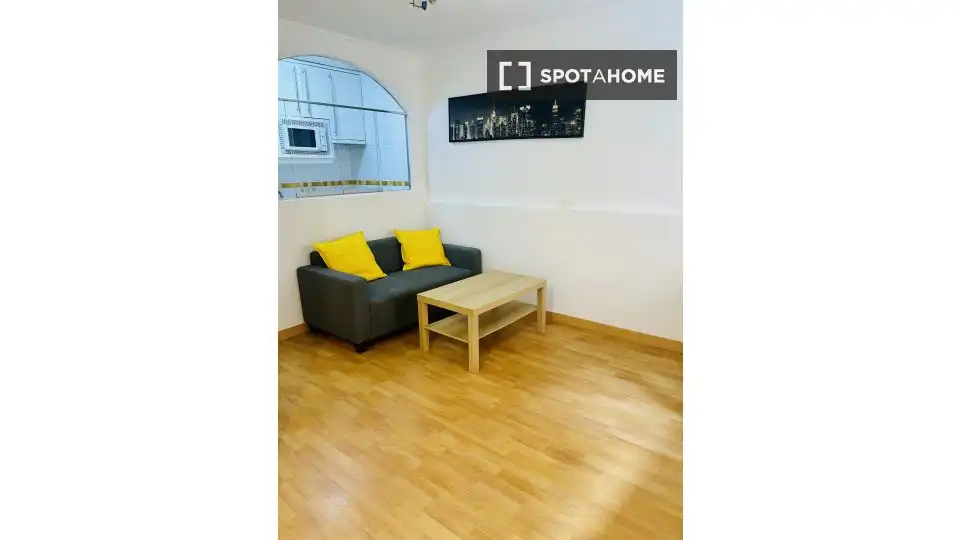 Sala de estar de Piso de alquiler en Madrid con Aire acondicionado, Calefacción y Amueblado