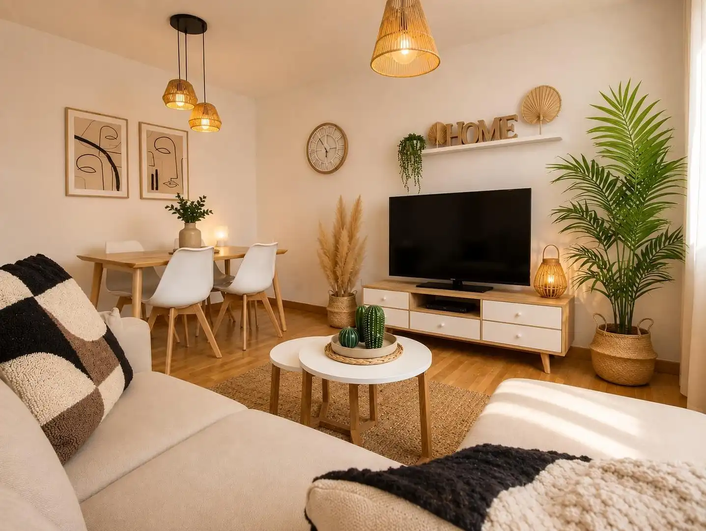 Wohnzimmer von Wohnung zur Miete in Alcázar de San Juan mit Klimaanlage, Heizung und Terrasse