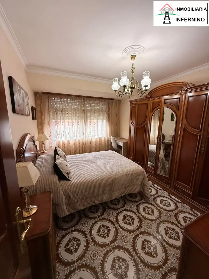 Bedroom of Flat for rent in Ferrol  with Terrace