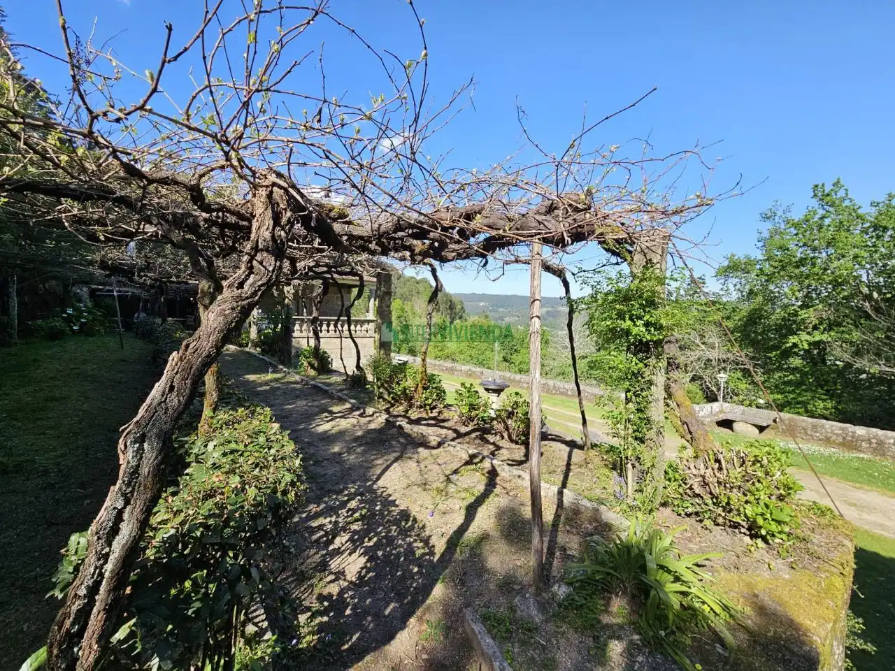 Jardín de Finca rústica en venta en A Cañiza   con Calefacción, Jardín privado y Terraza