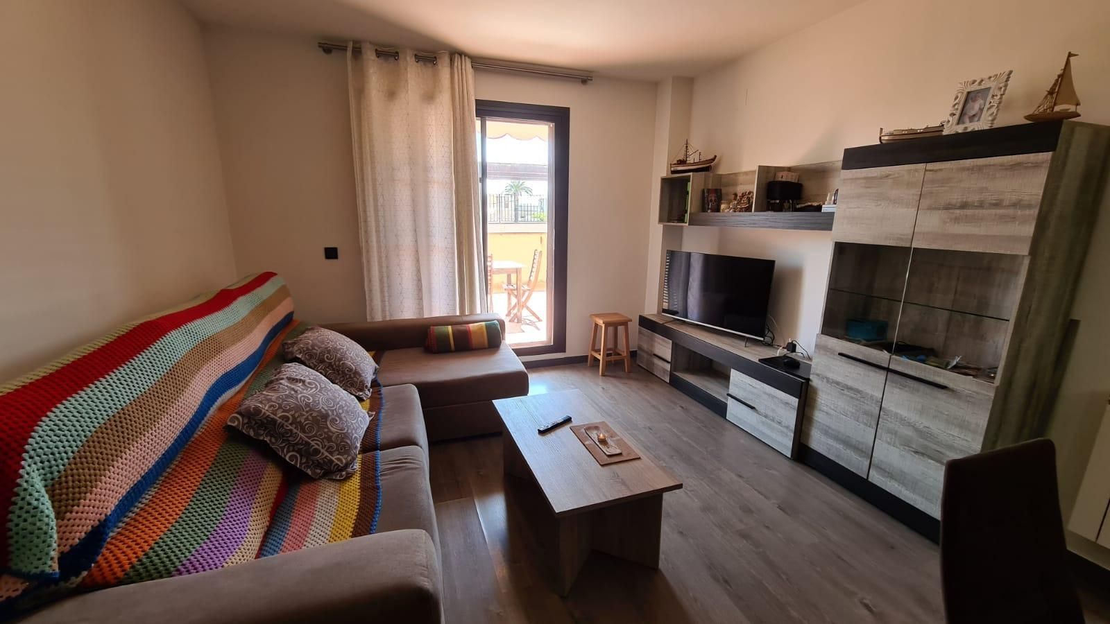 Living room of Planta baja for sale in Sant Jaume d'Enveja  with Heating, Parquet flooring and Terrace