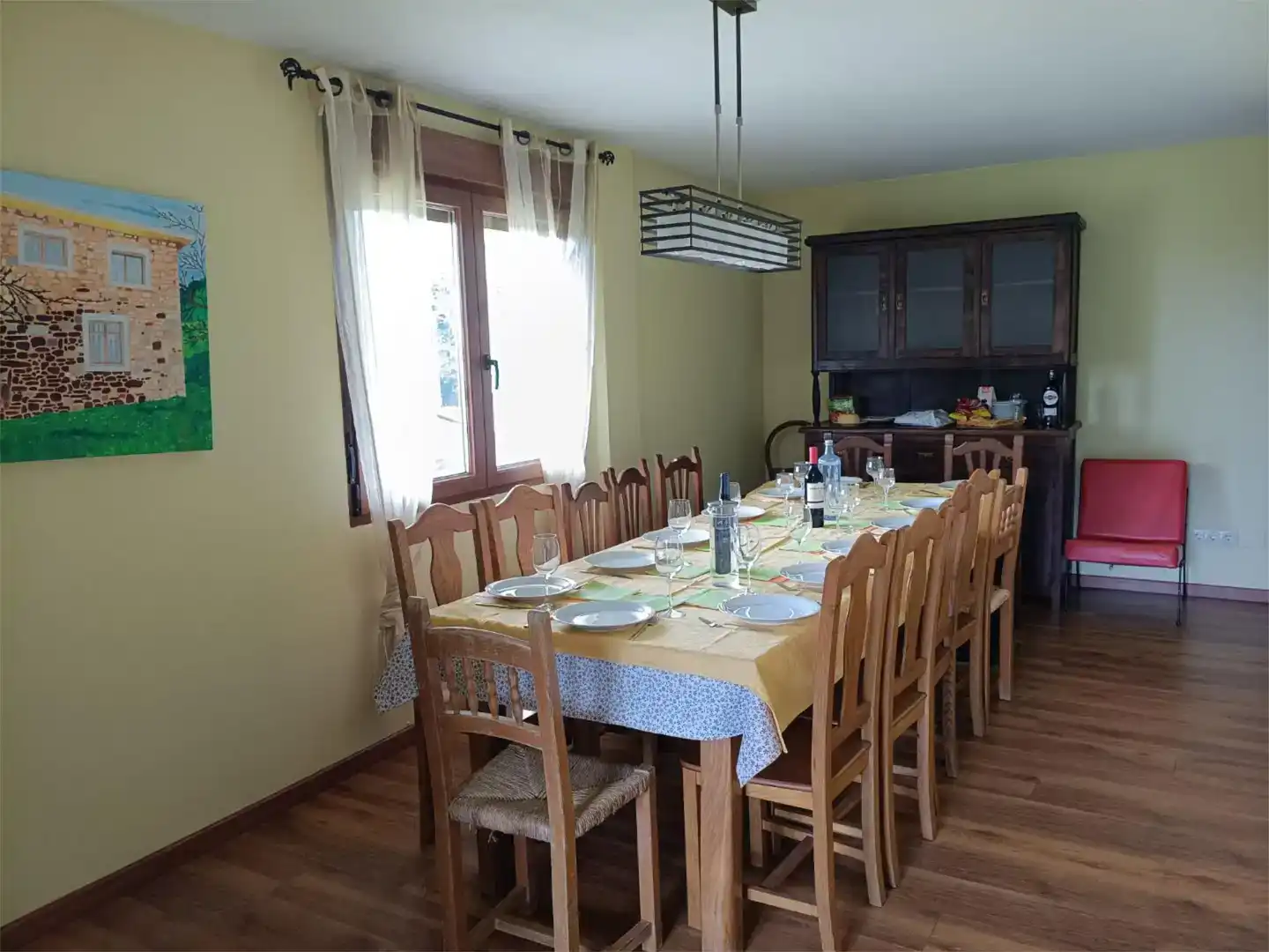 Menjador de Casa o xalet en venda en Vilarmaior amb Jardí privat, Parquet i Moblat