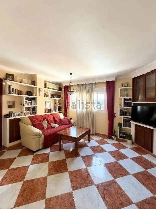 Living room of Flat for sale in Málaga  with Furnished and Balcony
