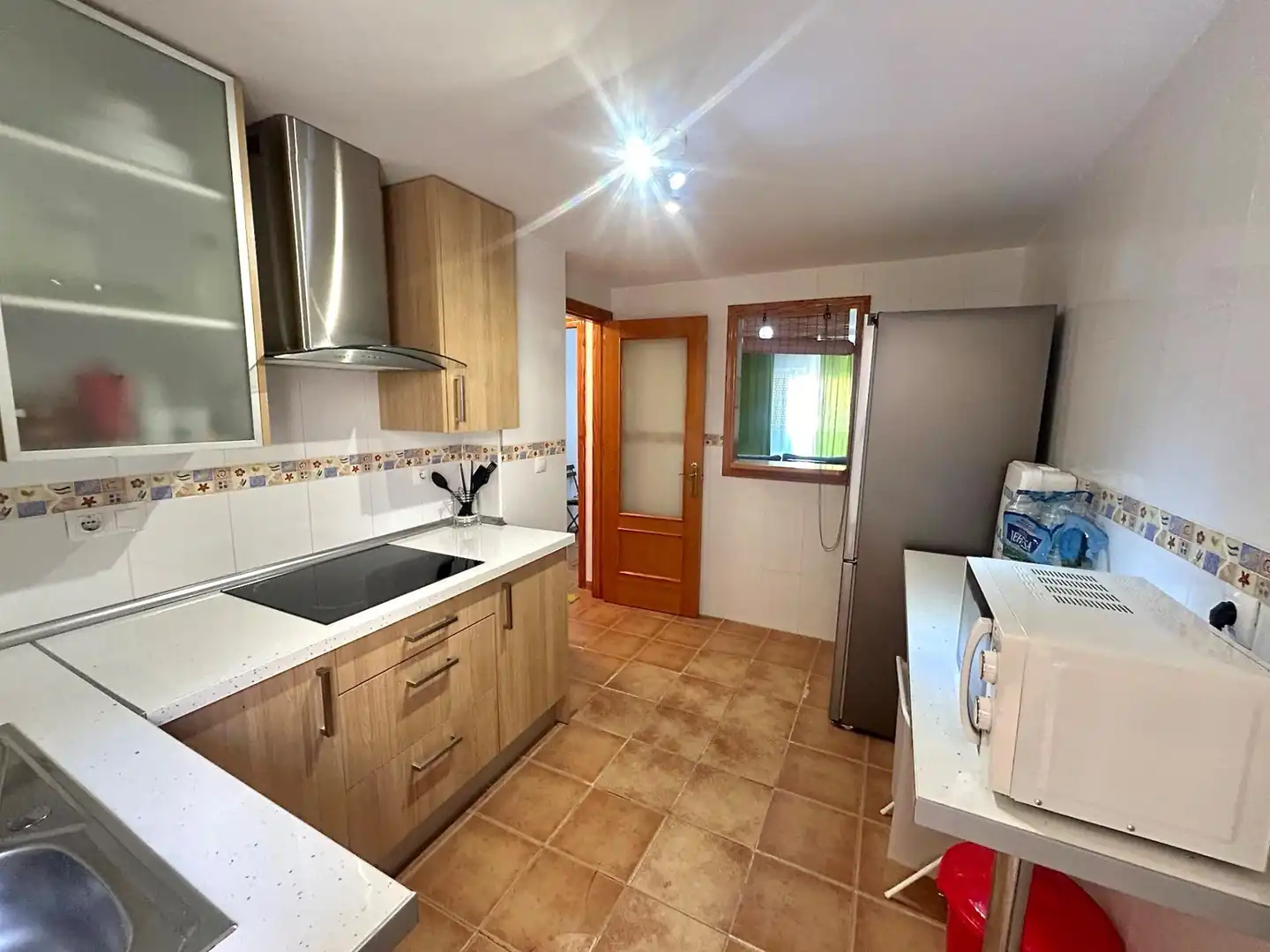 Cocina de Piso en venta en Roquetas de Mar con Terraza, Amueblado y Piscina comunitaria