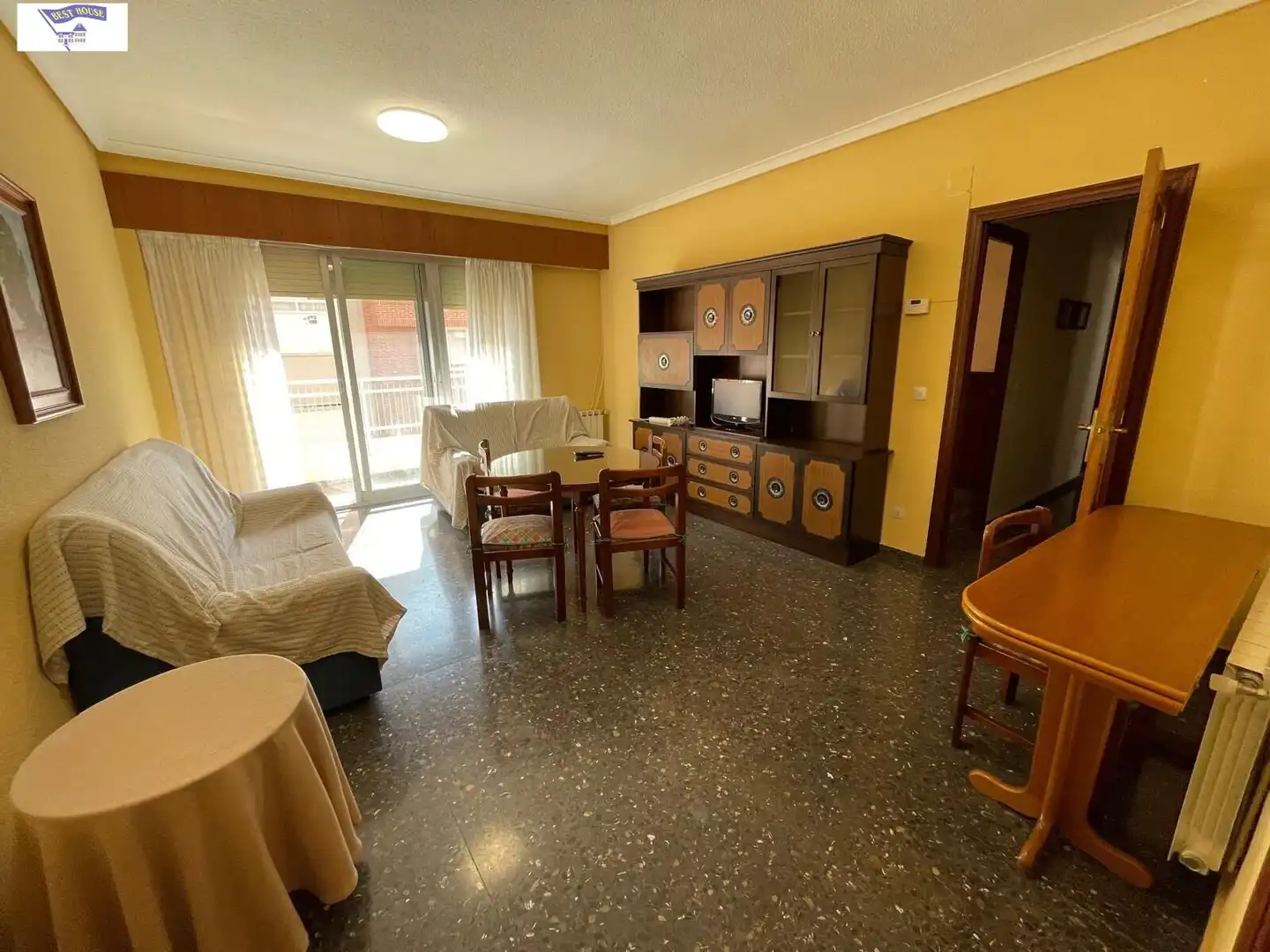 Living room of Flat for rent in Albacete  with Heating, Furnished and Balcony