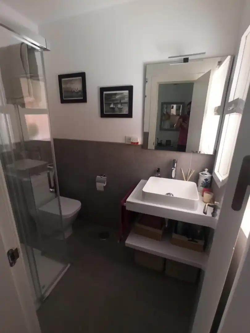 Badezimmer von Wohnung zum Verkauf in Málaga mit Klimaanlage, Terrasse und Möbliert