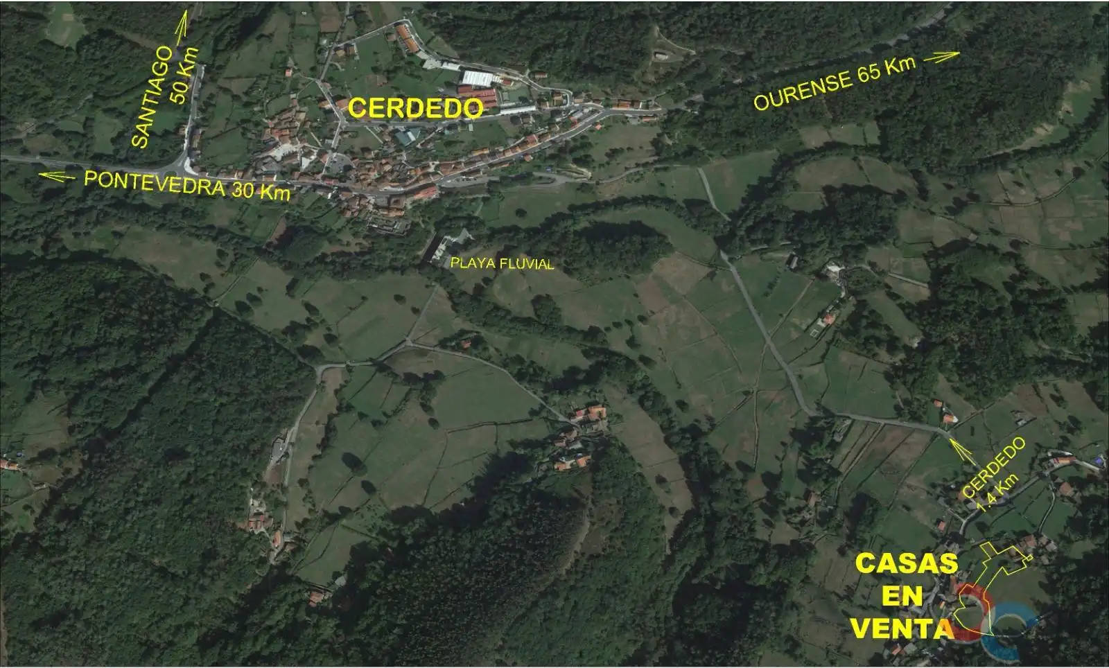 Casa o xalet en venda en Cerdedo