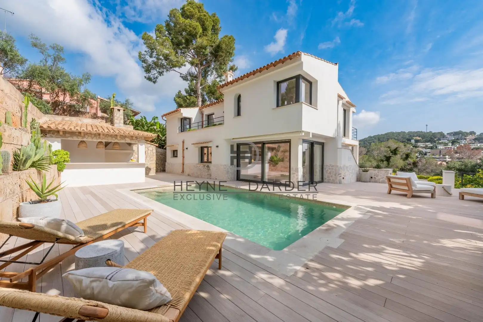Vista exterior de Casa o chalet en venta en Calvià con Aire acondicionado, Jardín privado y Piscina