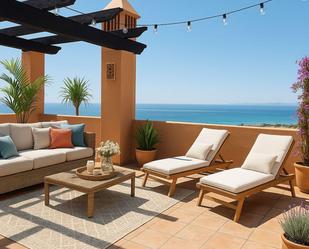 Terrassa de Casa o xalet en venda en Mijas amb Aire condicionat, Jardí privat i Terrassa