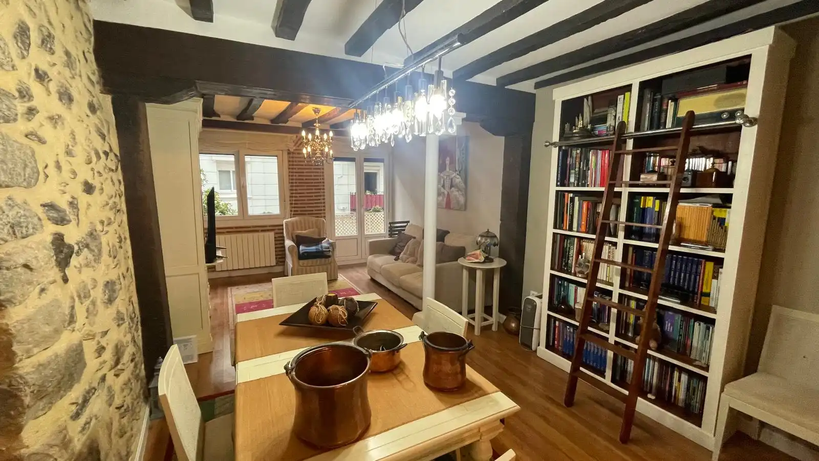 Dining room of Flat for rent in Castro-Urdiales  with Heating, Furnished and Balcony