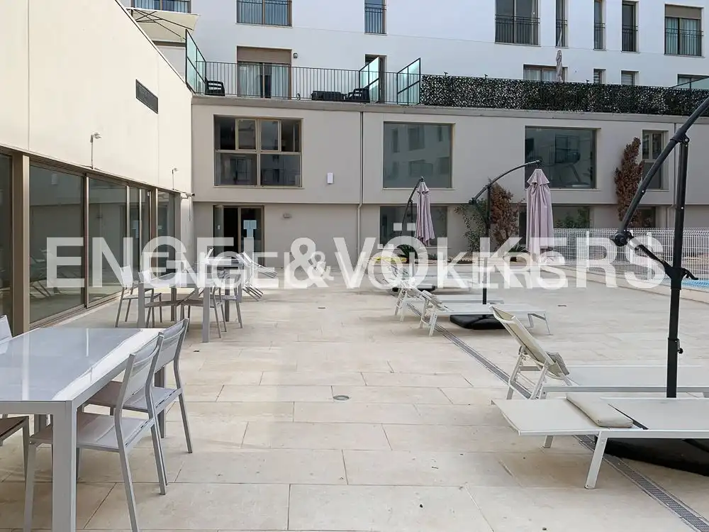 Terrasse von Wohnung zur Miete in Valencia mit Klimaanlage, Heizung und Privatgarten