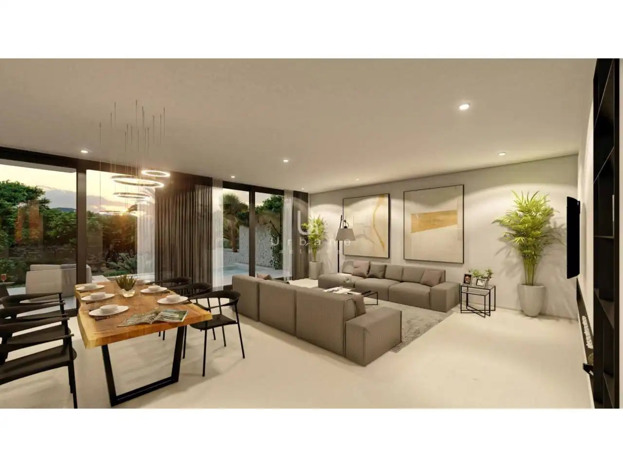 Sala de estar de Casa o chalet en venta en Altea con Aire acondicionado, Jardín privado y Terraza