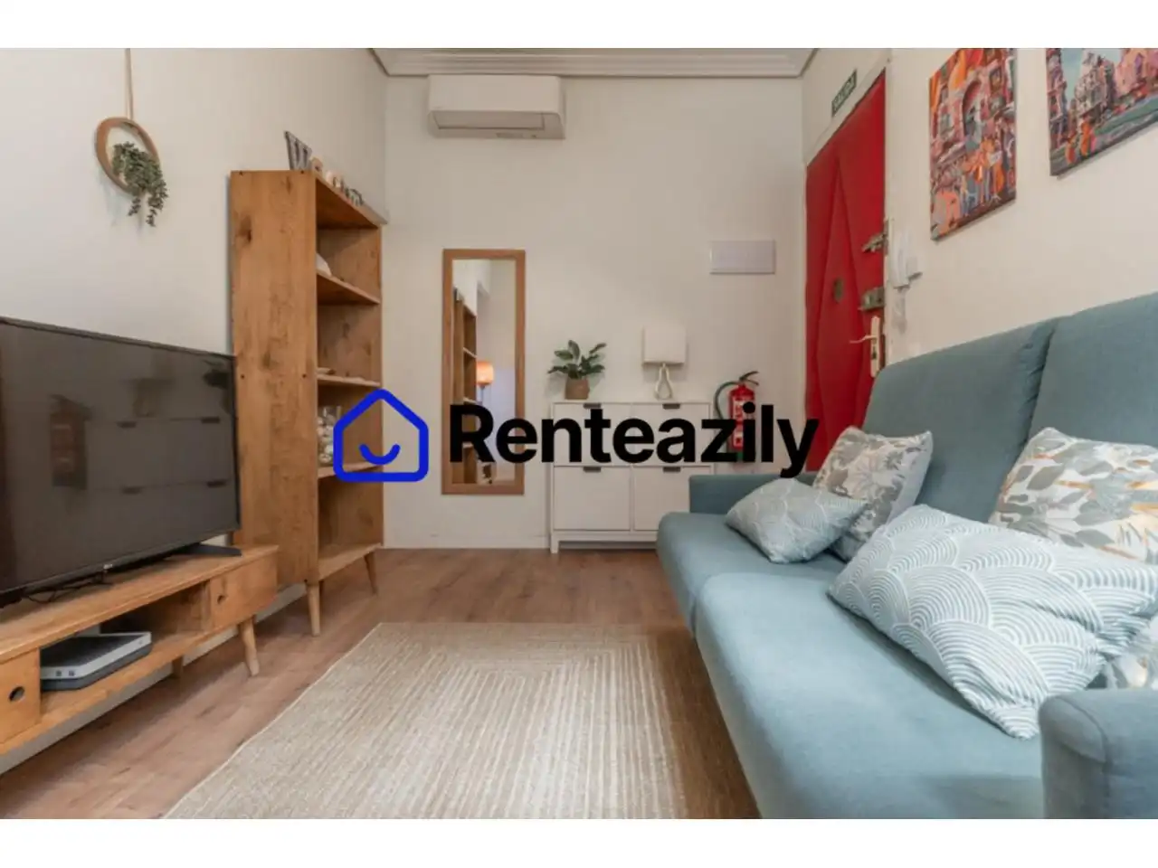 Dormitori de Apartament de lloguer en Madrid amb Aire condicionat, Calefacció i Parquet