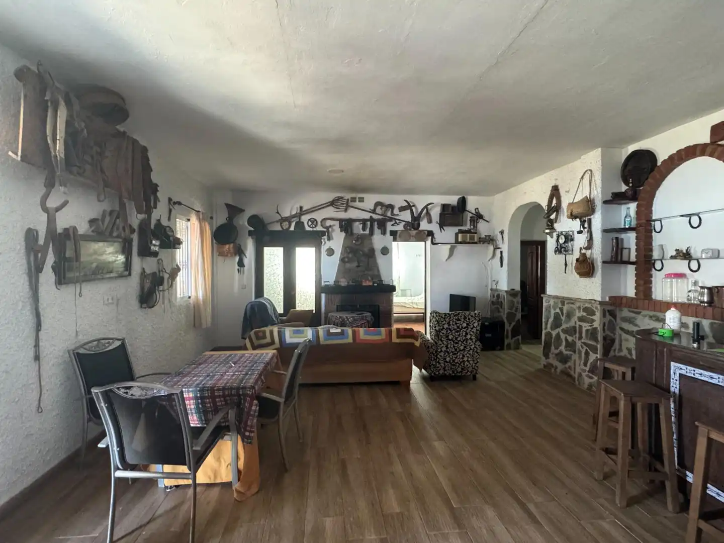 Sala de estar de Finca rústica en venta en Ardales con Jardín privado y Terraza