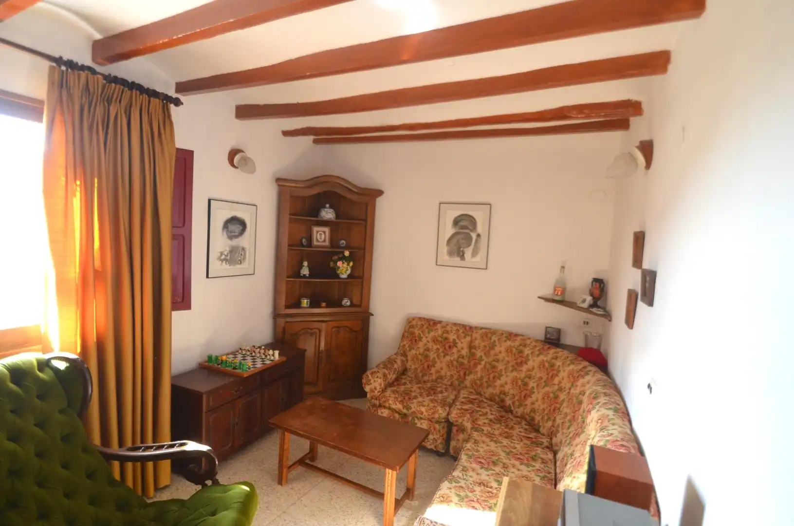 Sala d'estar de Casa o xalet en venda en Orxeta amb Terrassa, Traster i Moblat