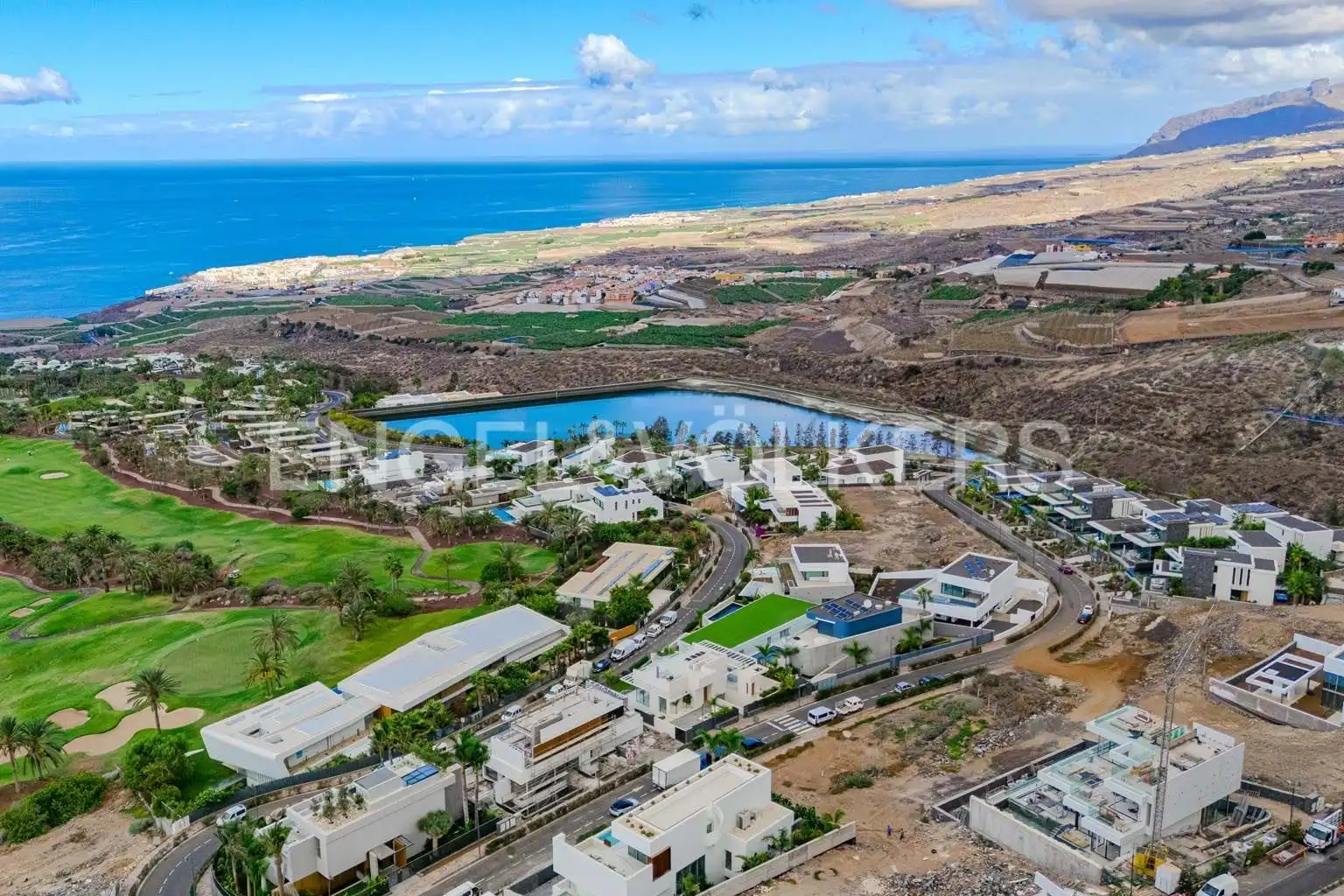 Exterior view of Houses for sale in Guía de Isora  with Air Conditioner, Terrace and Swimming Pool