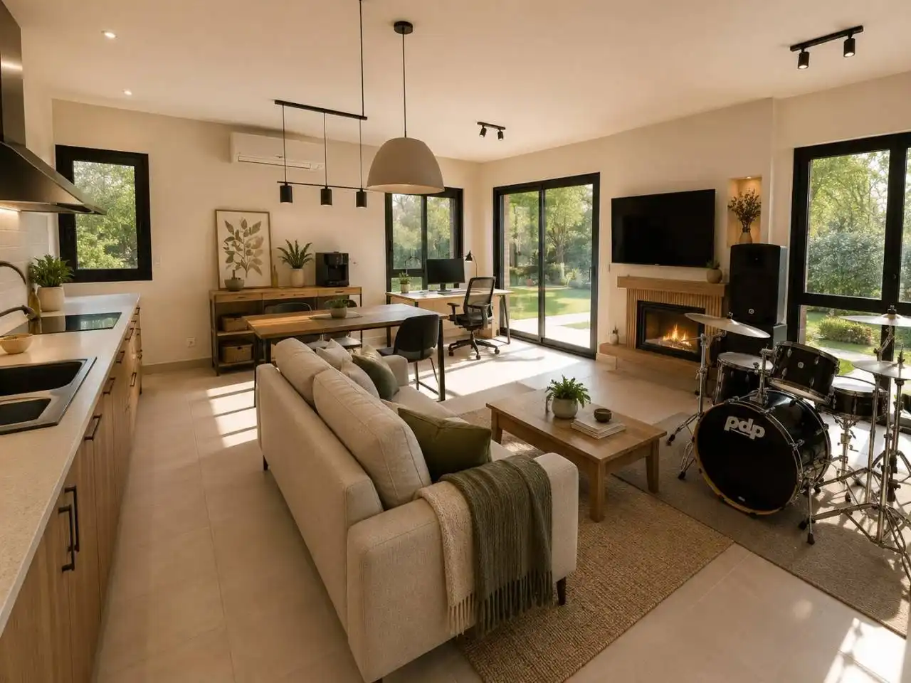 Sala de estar de Casa o chalet en venta en Girona con Calefacción, Jardín privado y Terraza