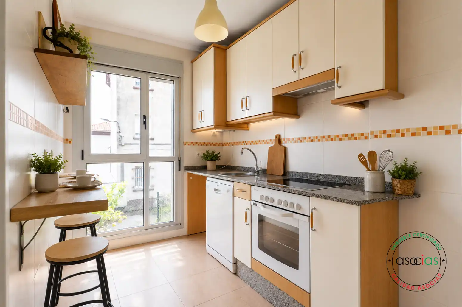 Cocina de Piso en venta en Muros de Nalón con Calefacción, Jardín privado y Terraza