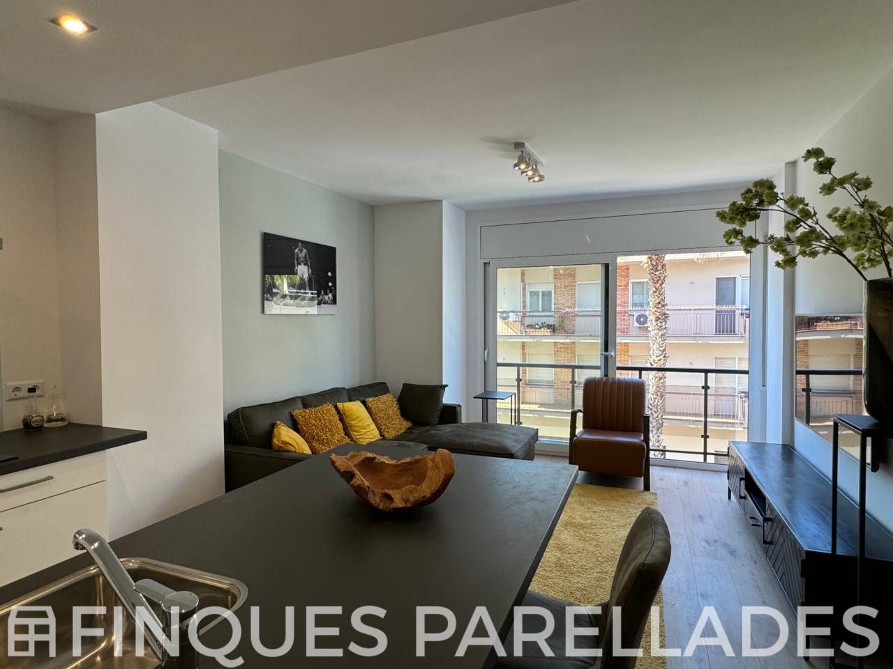 Sala d'estar de Pis en venda en Sant Pere de Ribes amb Aire condicionat, Calefacció i Moblat