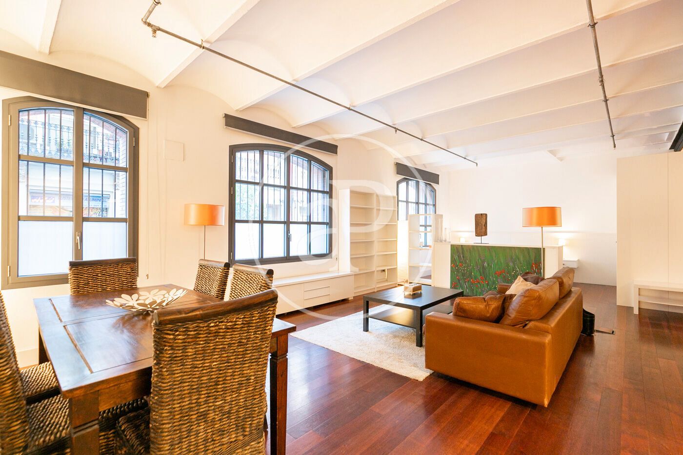 Sala d'estar de Loft en venda en  Barcelona Capital amb Aire condicionat, Calefacció i Moblat