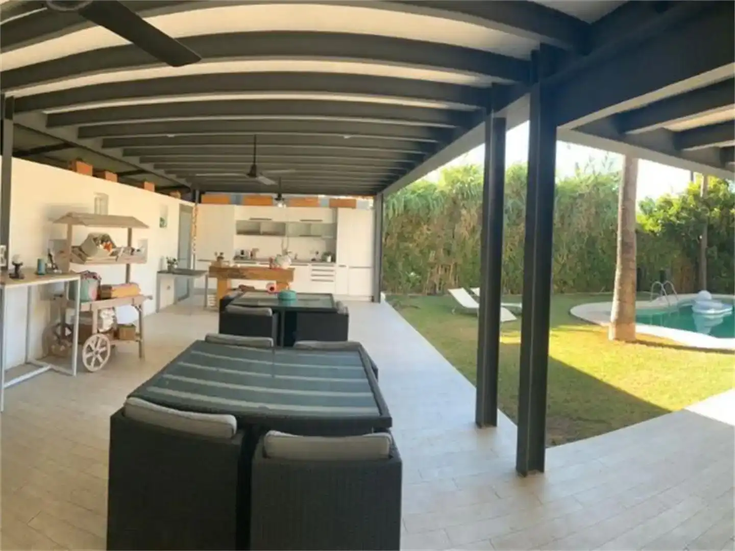 Terraza de Casa o chalet de alquiler en Marbella con Aire acondicionado y Piscina