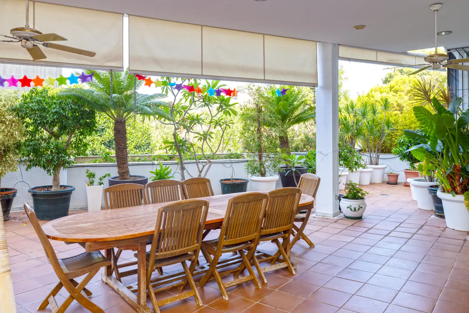 Terraza de Casa adosada en venta en Málaga con Aire acondicionado, Calefacción y Jardín privado