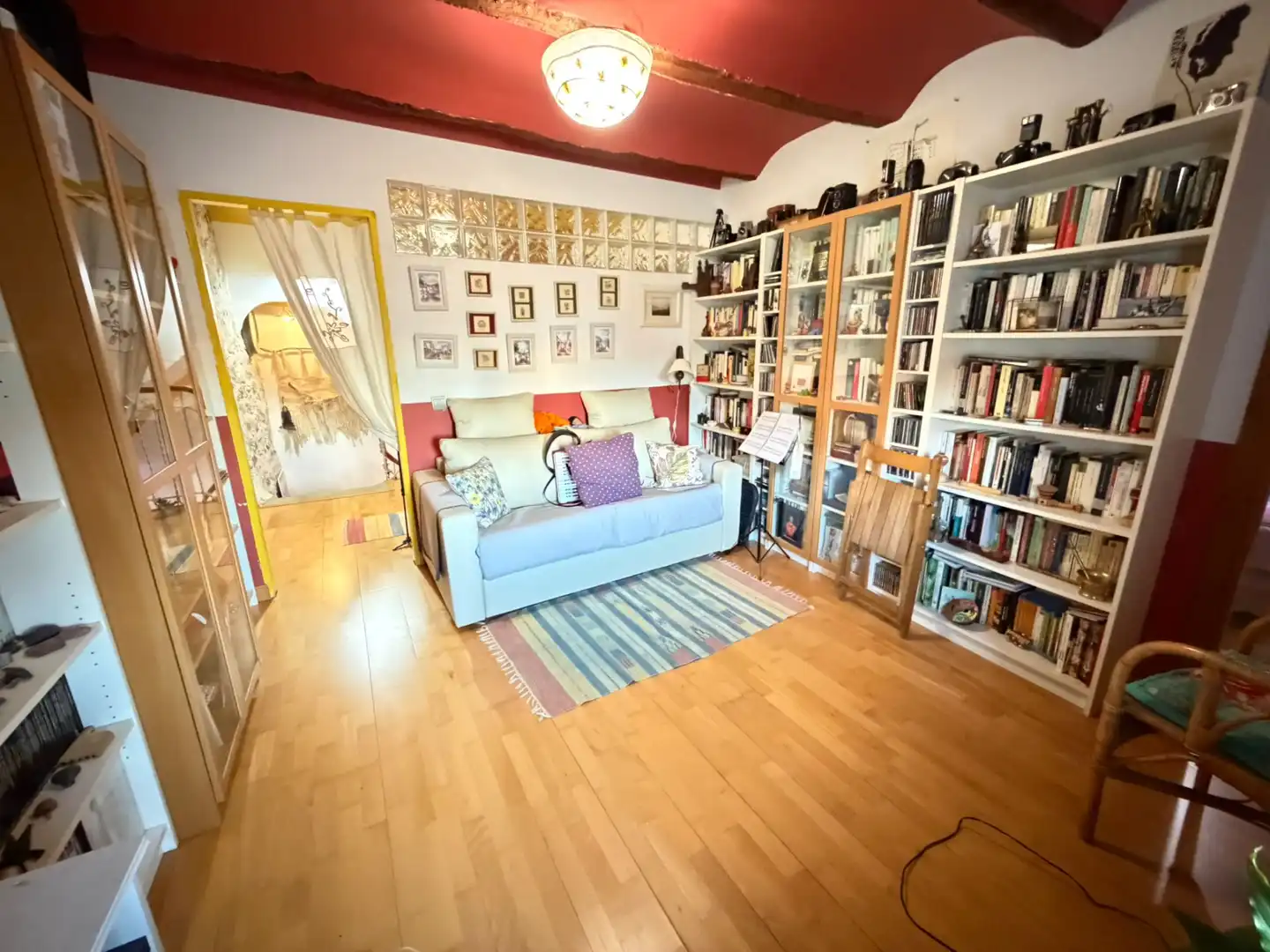 Sala d'estar de Casa o xalet en venda en Corcos amb Calefacció, Moblat i Forn