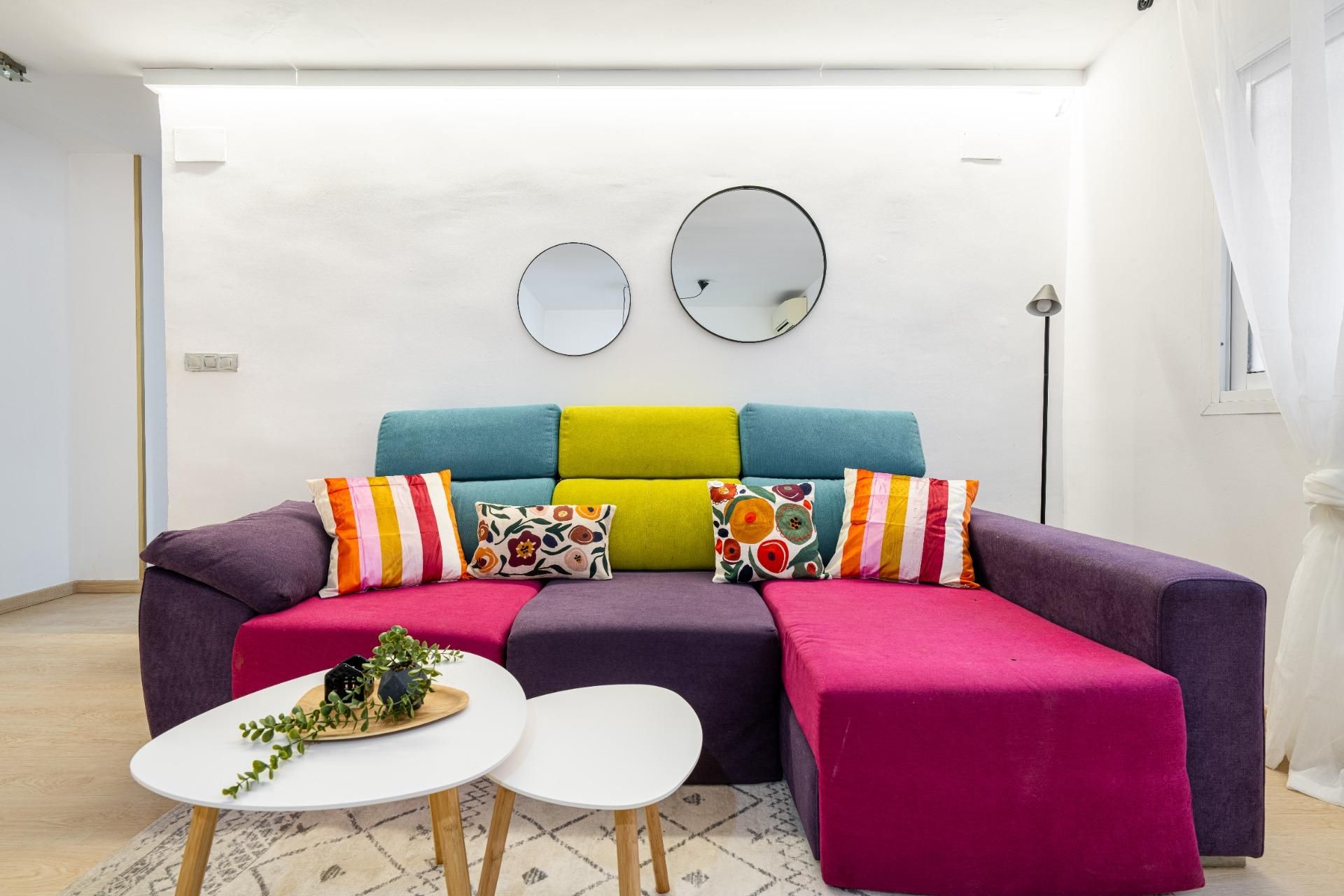 Living room of Flat for sale in  Almería Capital  with Air Conditioner and Heating