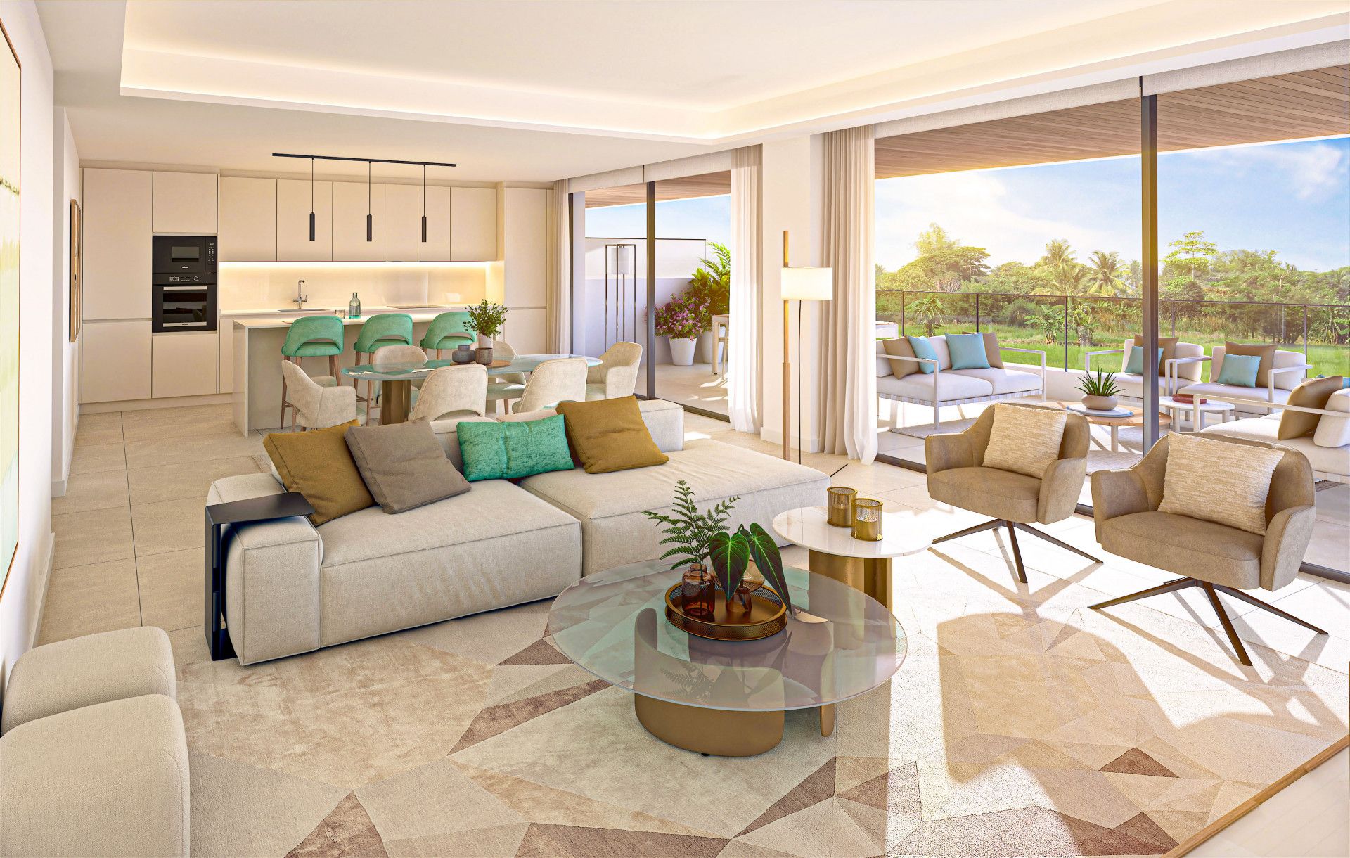 Living room of Apartment for sale in Estepona  with Air Conditioner, Terrace and Storage room