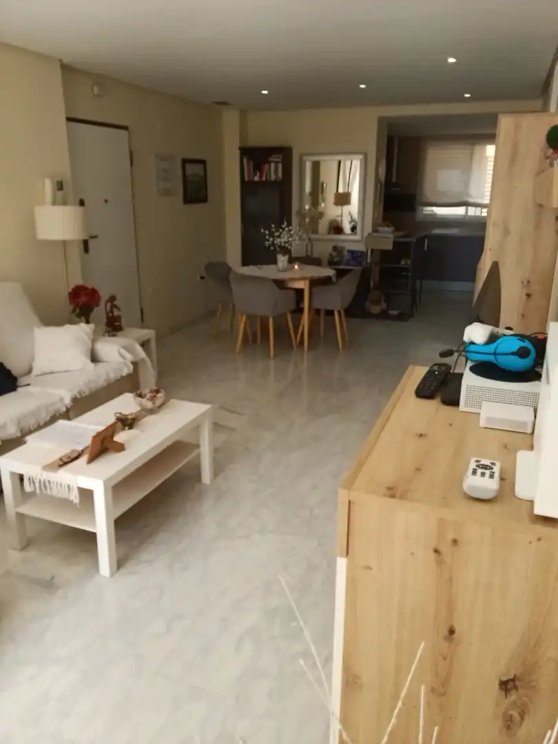 Living room of Flat for sale in Fuente Álamo de Murcia  with Air Conditioner, Heating and Private garden