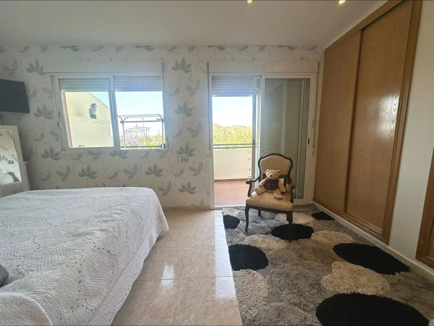 Schlafzimmer von Haus oder Chalet zum Verkauf in Monforte del Cid mit Klimaanlage, Privatgarten und Terrasse